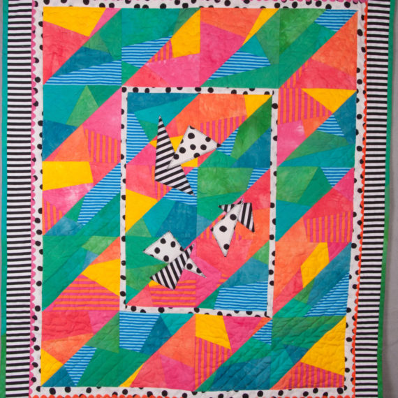 Art Quilt Pattern Fractured 32w x 38h"